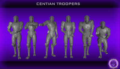 Centian Troopers - Male (40mm)