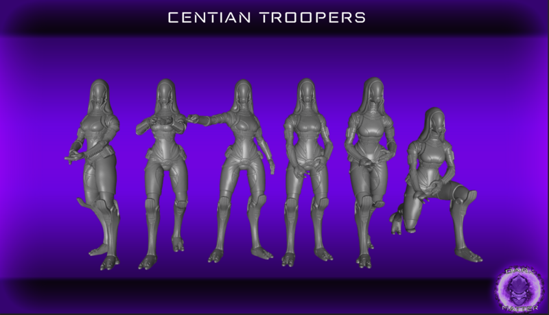 Centian Troopers - Female (40mm)