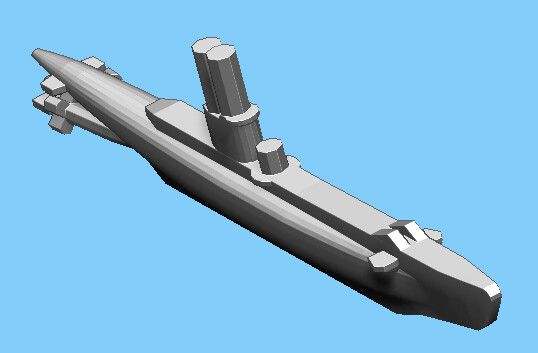 British U-Class - Submarine - 1:1800