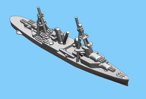 US Pensacola (1939) - Cruiser - 1:1800