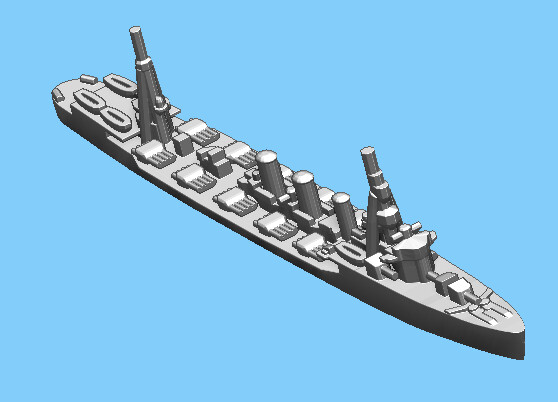 Japanese Kitakami (1942) - Cruiser - 1:2400