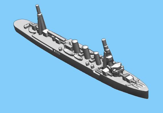 Japanese Kitakami (1939) - Cruiser - 1:1800