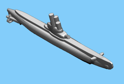 Polish Orzel-Class - Submarine - 1:1800
