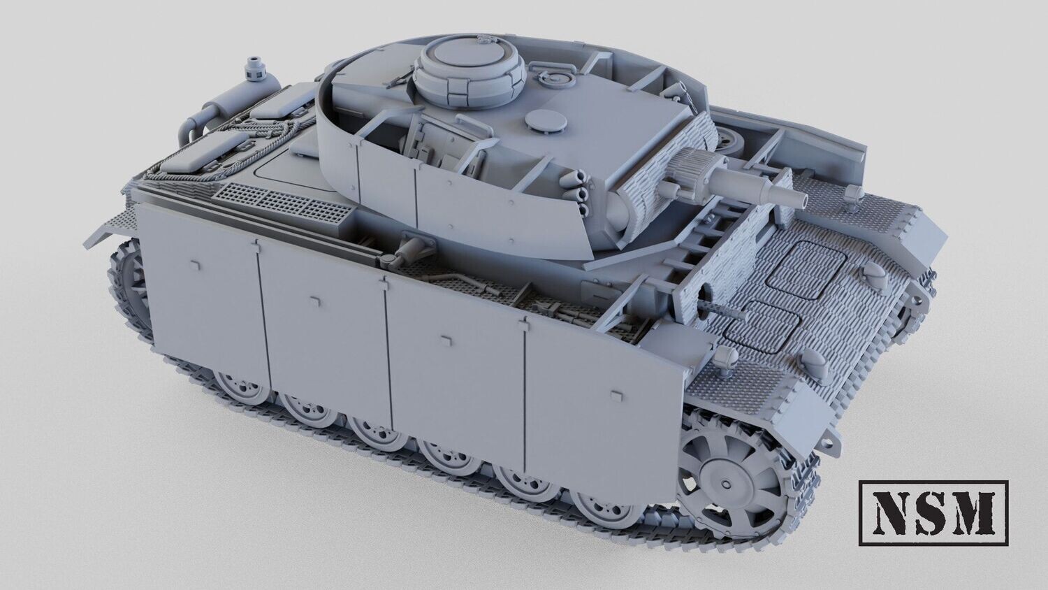 Panzer III Ausf N with Zimmerit - 1/56 Scale