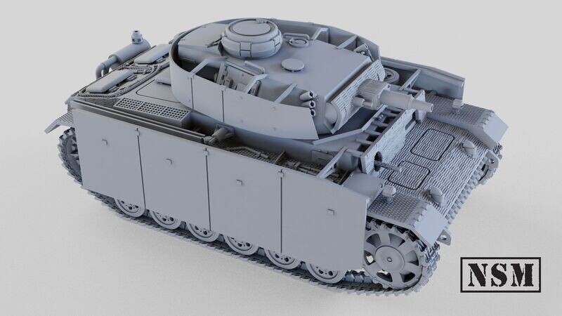 Panzer III Ausf N with Zimmerit - 1/48 Scale