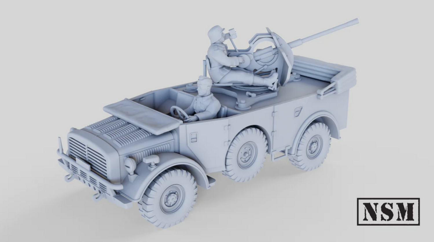 Horch 108 with Flak 38 - 1/56 Scale