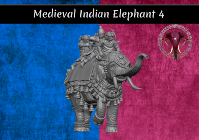 Medieval Indian Elephant 4 (28mm)