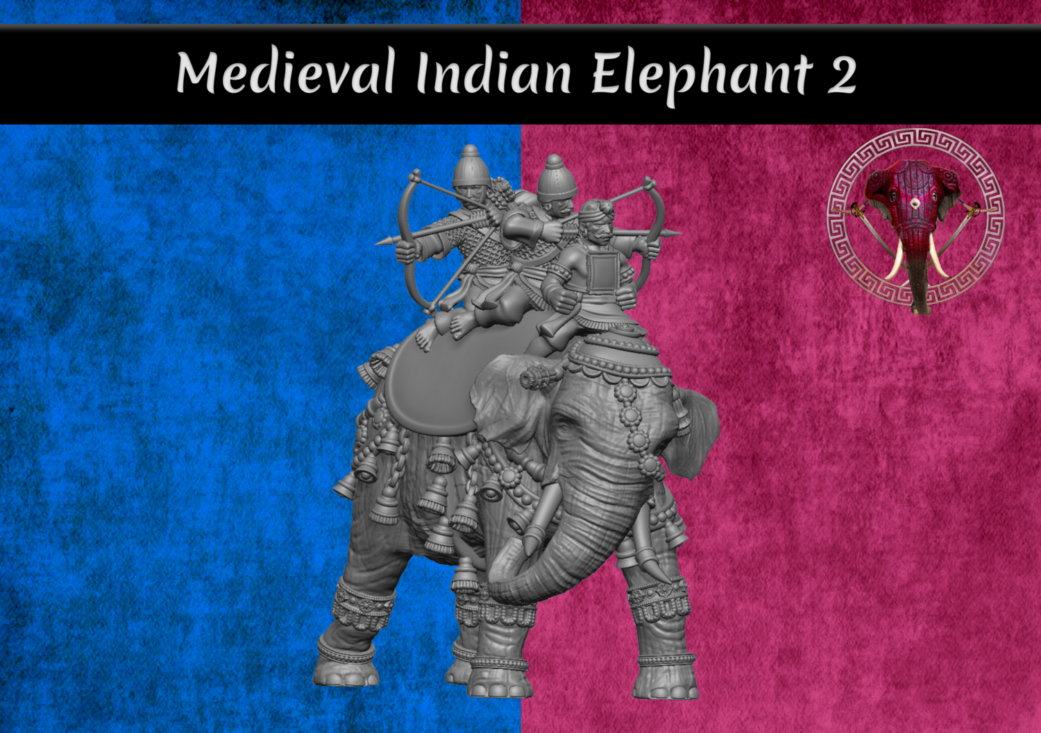 Medieval Indian Elephant 2 (28mm)
