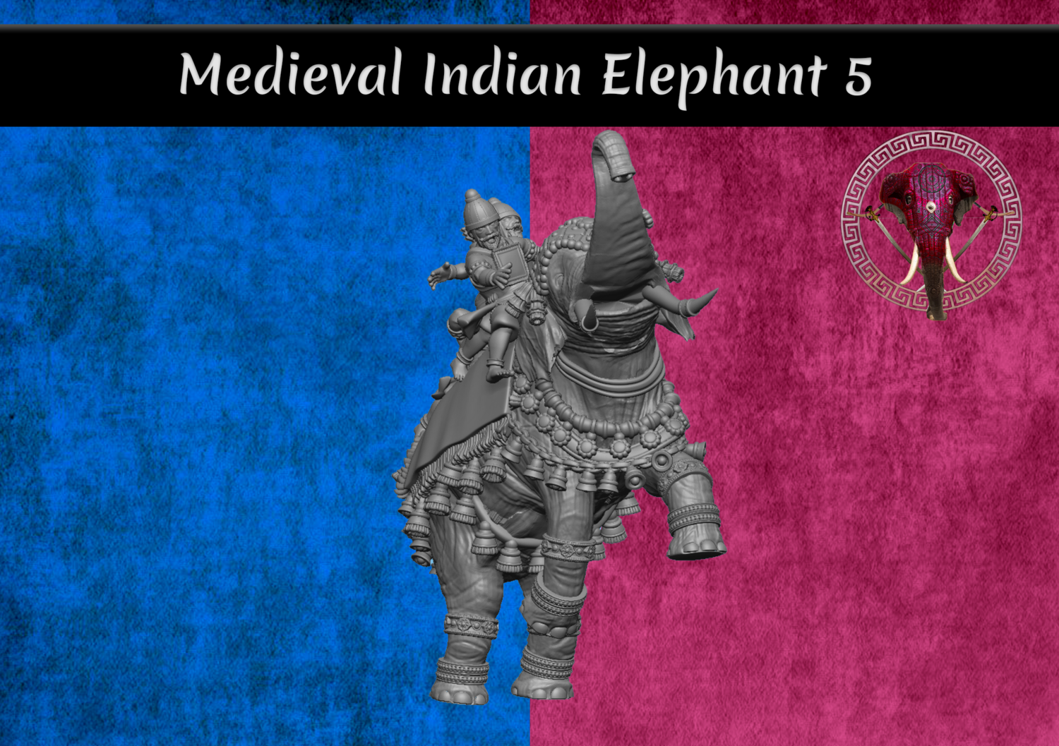 Medieval Indian Elephant 5 (28mm)