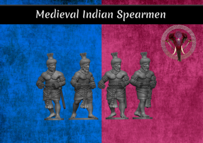 Medieval Indian Spearmen Pack (28mm)