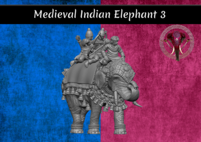 Medieval Indian Elephant 3 (28mm)