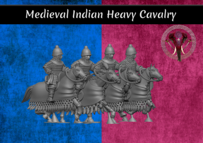Medieval Indian Heavy Cavalry Pack (28mm)