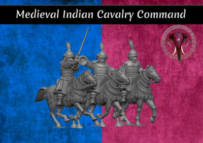 Medieval Indian Cavalry Command Pack (28mm)