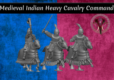 Medieval Indian Heavy Cavalry Command Pack (28mm)