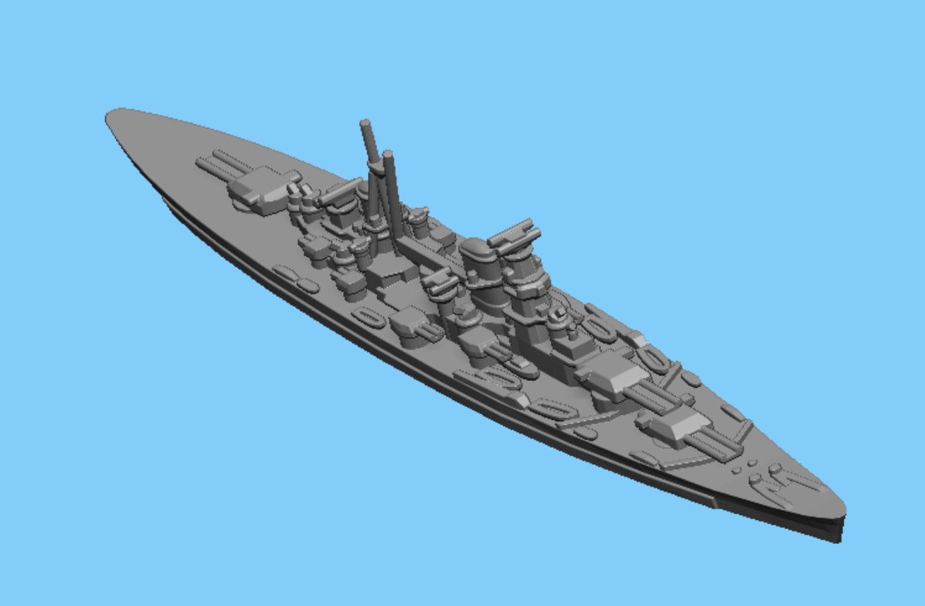 Soviet Kronshtadt 380 - Battlecruiser - 1:1800