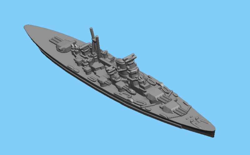 Soviet Kronshtadt 305 - Battlecruiser - 1:2400