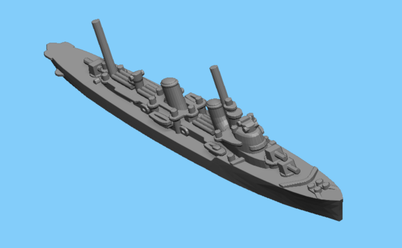 Soviet Tashkent (1939) - Destroyer - 1:1800