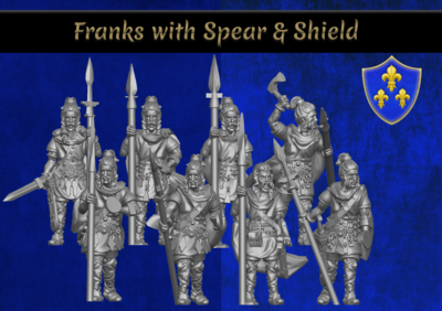 Franks with Spear & Shield Pack (28mm)