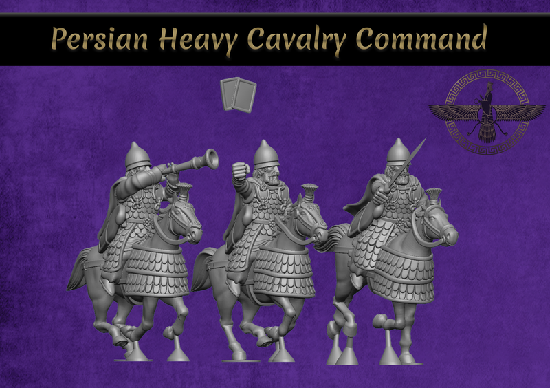 Persian Heavy Cavalry Command Pack (28mm)