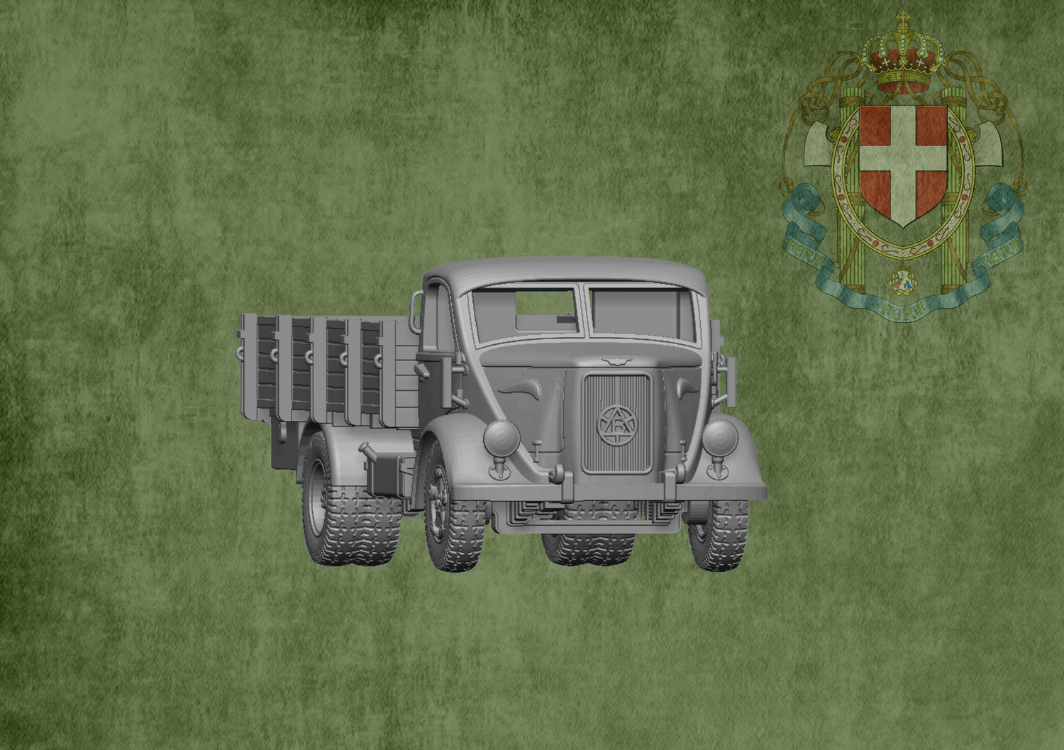 Medium Truck Bianchi Miles (No Roof)  - 1/56 Scale