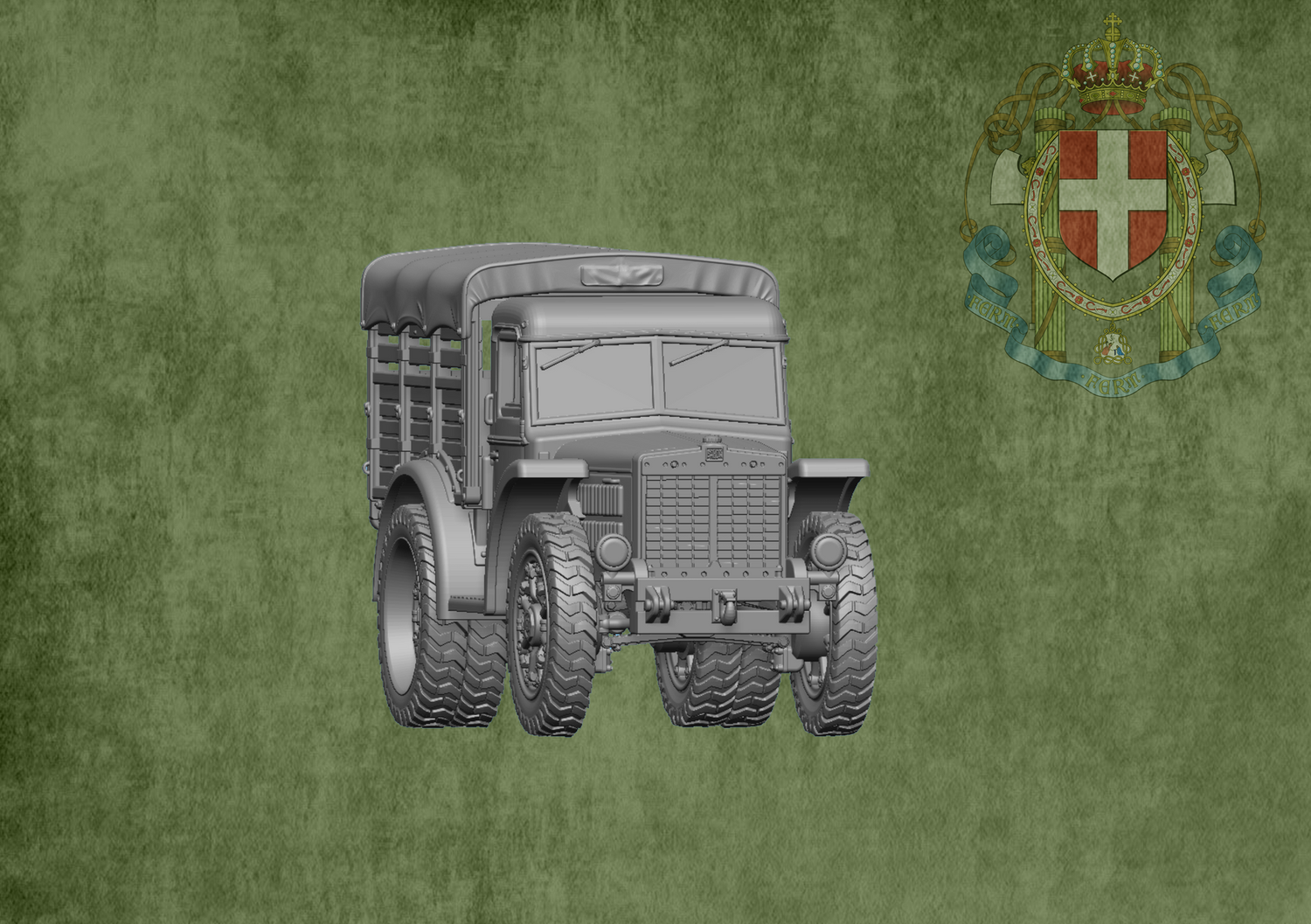 Trattore Breda TP40 with Tent  - 1/48 Scale
