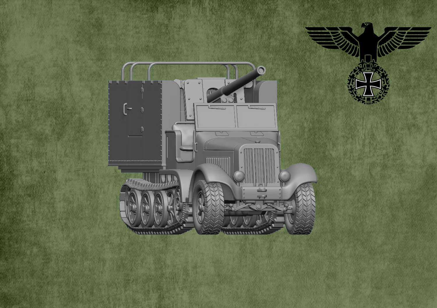 Sd.Kfz.6-3 - 7.62cm Pak 36 (r) Auf 5t Zugkraftwagen (Diana) - 1/56 Scale