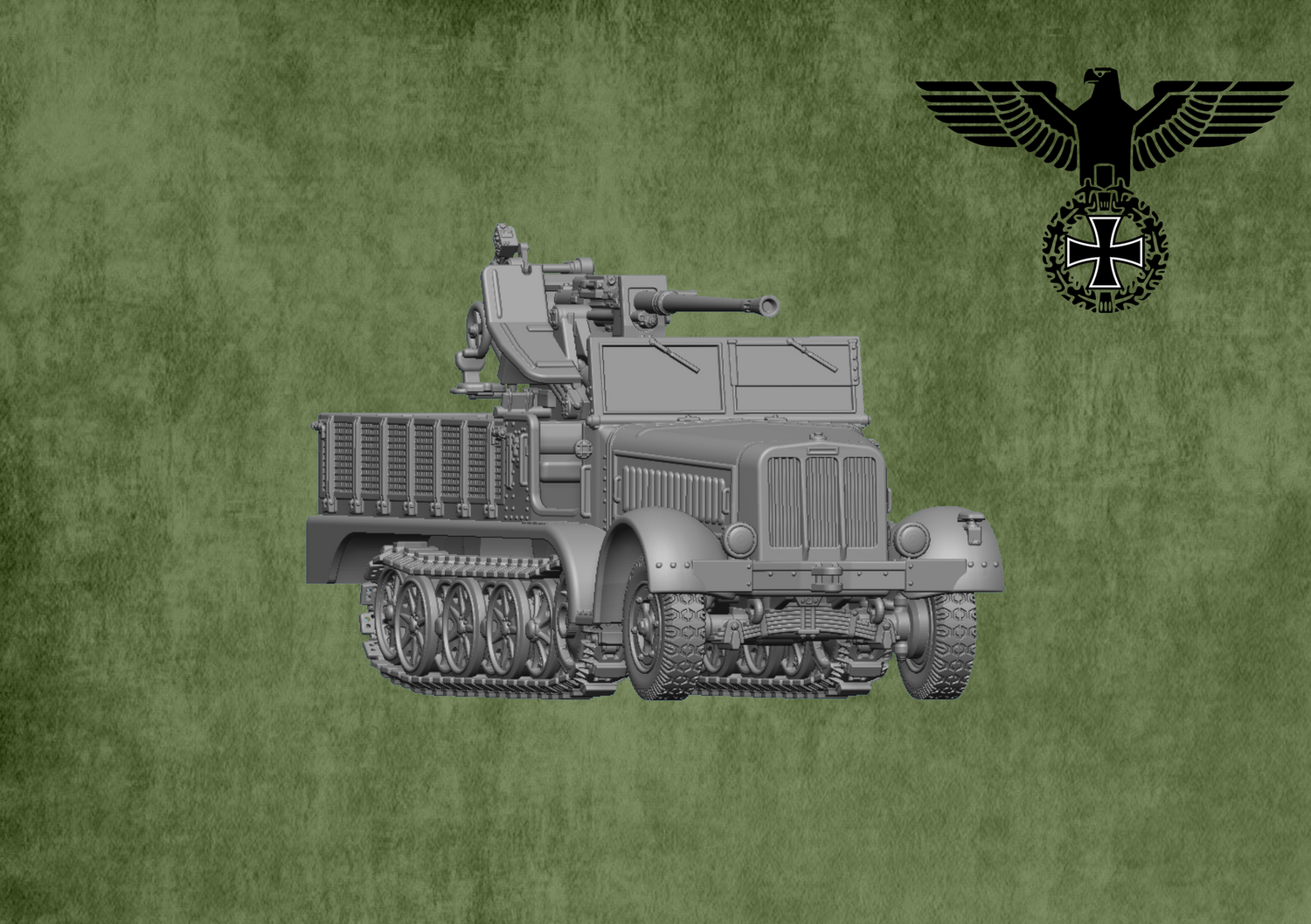 Sd.Kfz.7-2 - 3.7cm Flak37 - 1/48 Scale