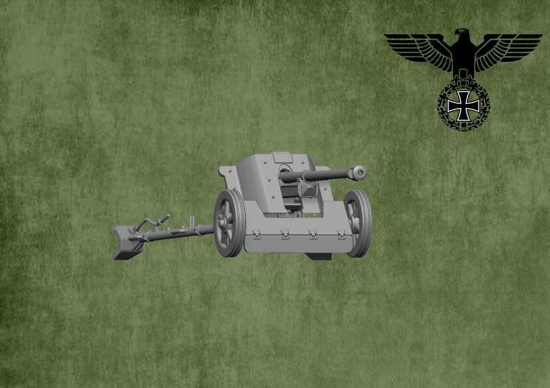 Pak 38 Anti Tank Gun  - 1/56 Scale