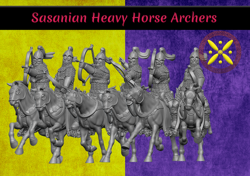 Sasanian Heavy Horse Archers Pack (28mm)