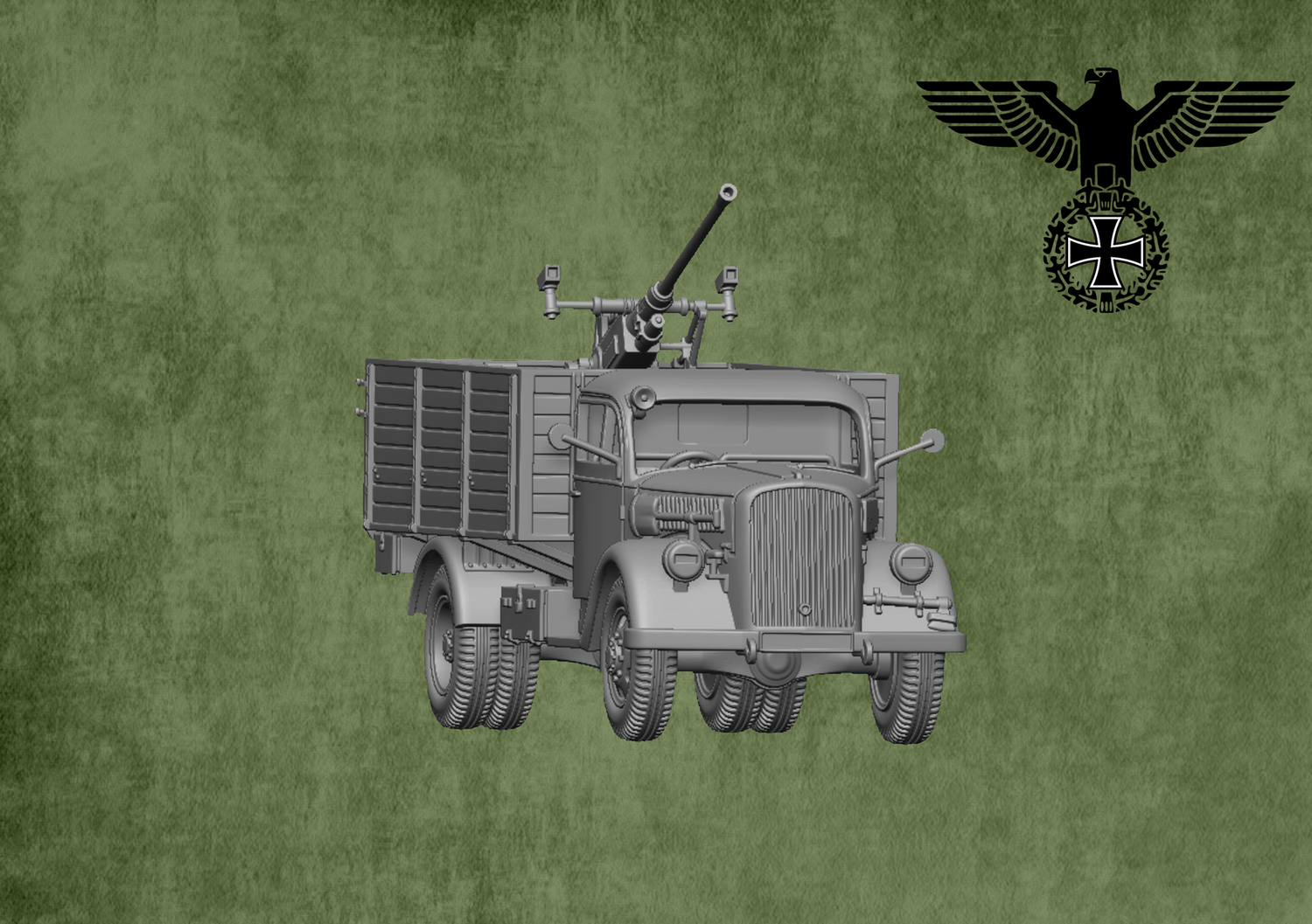 Opel Blitz with Bofors 40mm Flak 28  - 1/48 Scale