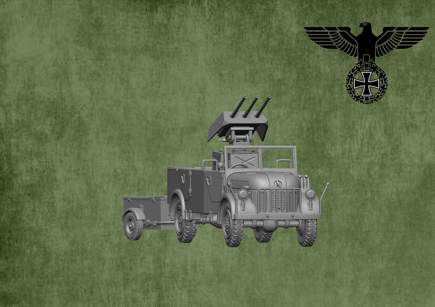 Steyr 1500 with Drilling MG151  - 1/48 Scale