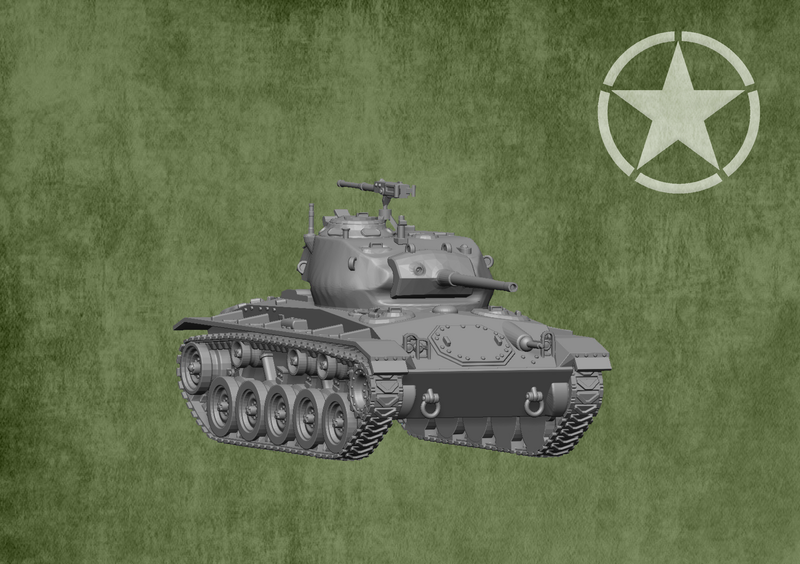 M24 Chaffee - 1/48 Scale
