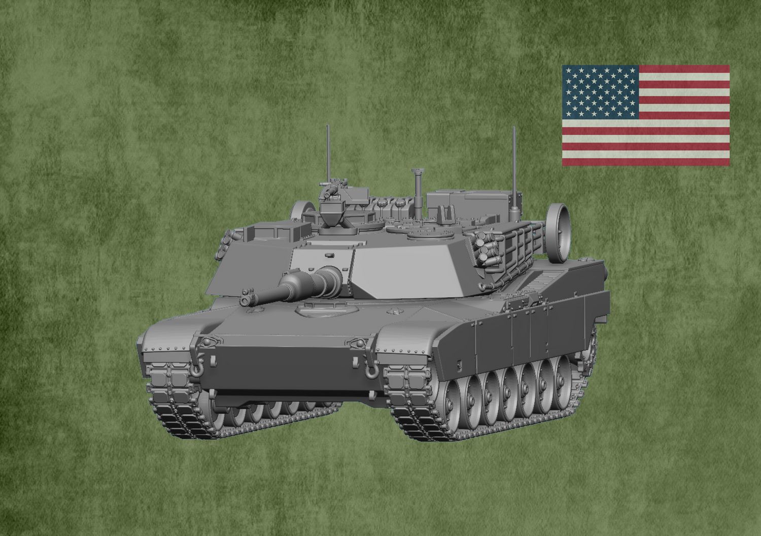 M1A1 Abrams - 1/56 Scale