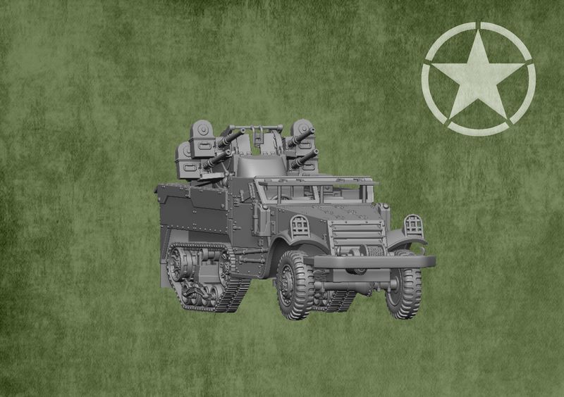M3 Halftrack with Quad 50