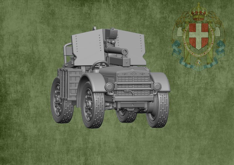 Autocannone da 75-27 su Fiat SPA TL37