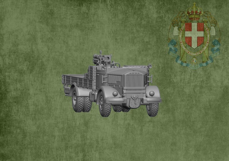 Autocannone da 100-17 su Lancia 3RO