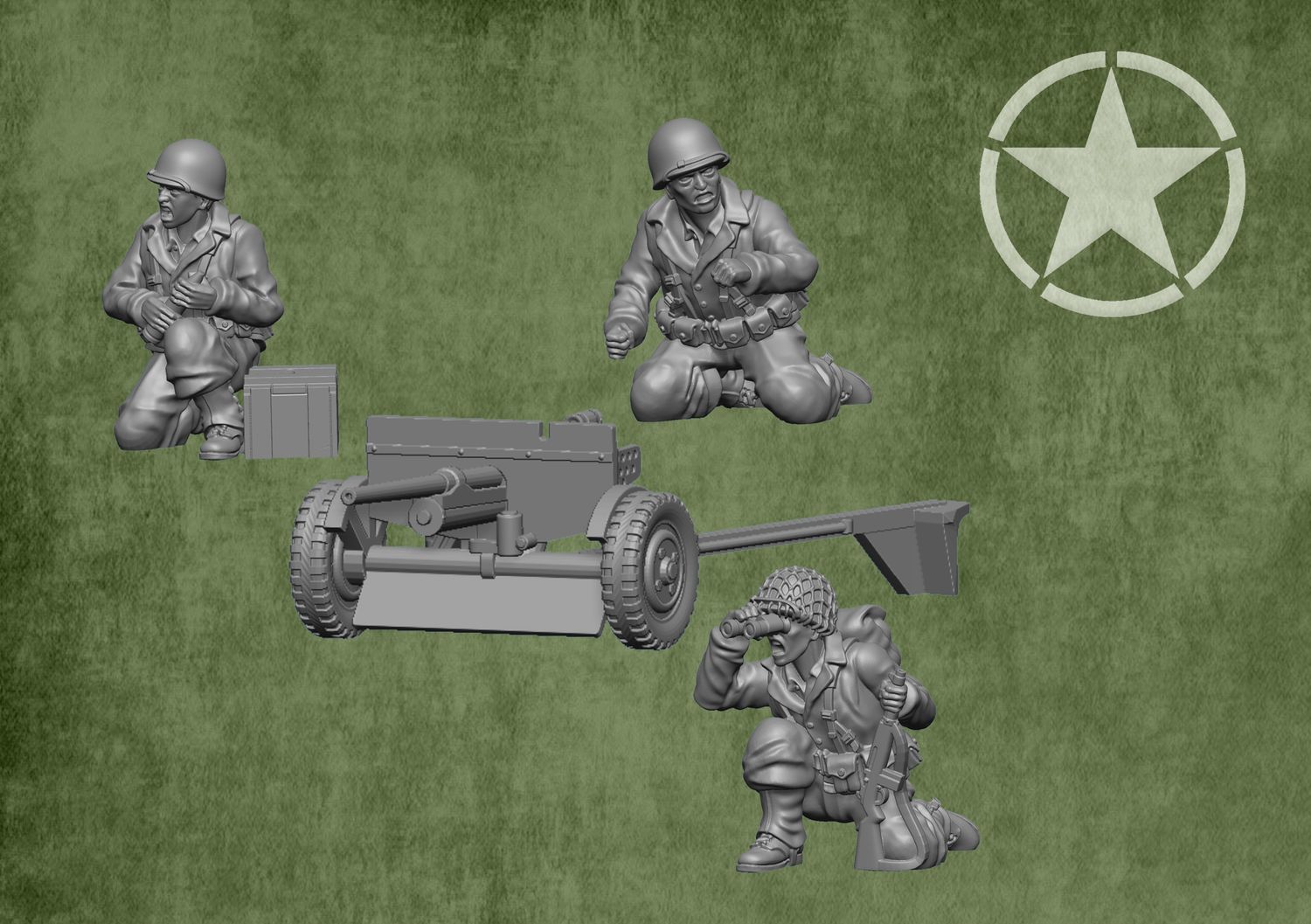 American 37mm AT Gun Team