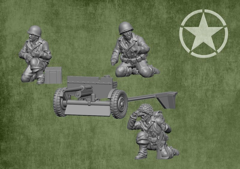 American 37mm AT Gun Team