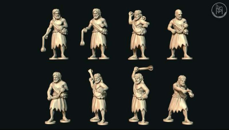 Sumerian Slingers in Rags