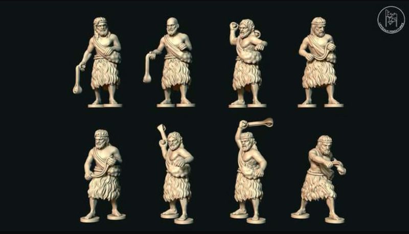 Sumerian Slingers in Fur