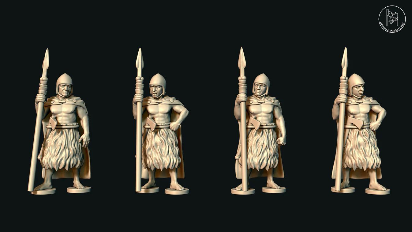 Sumerian Short Spearmen in Fur
