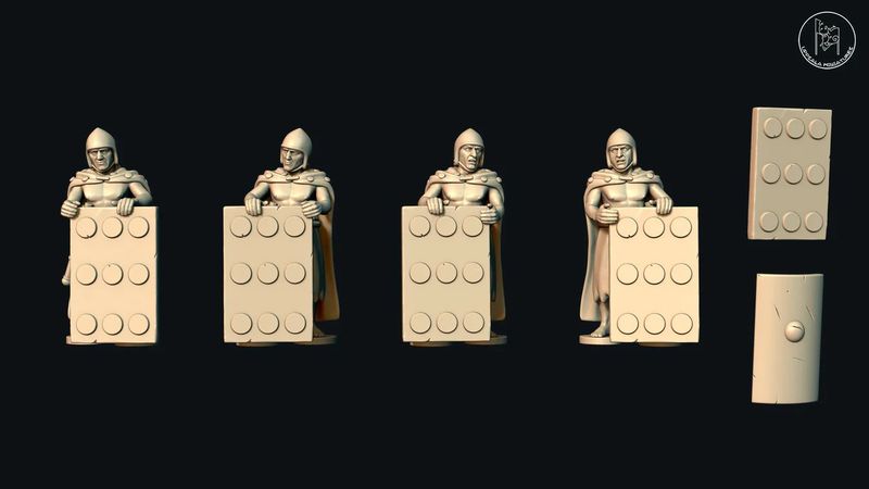 Sumerian Warriors with Shields