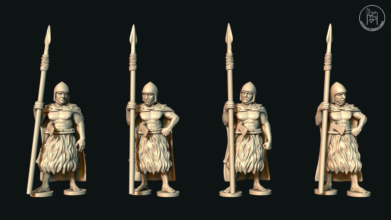 Sumerian Long Spearmen in Fur