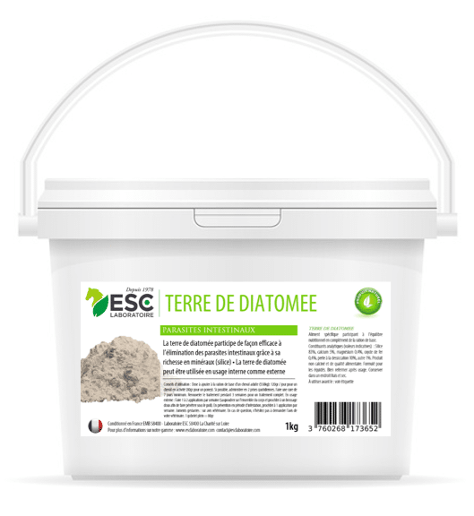 Terre de Diatomée – Parasites externes et internes Cheval – Qualité alimentaire