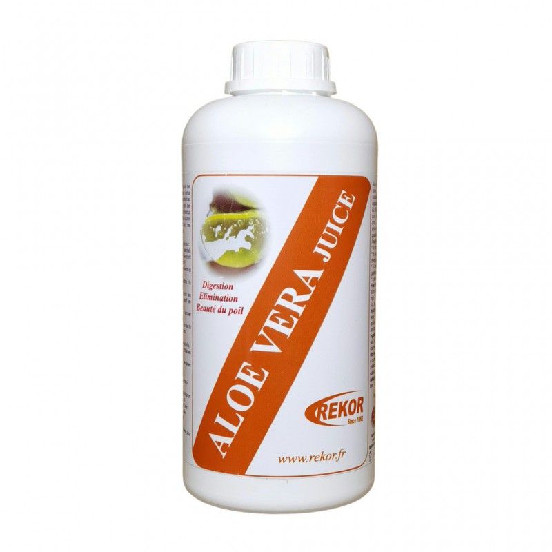 
Sellerie Equideal Saint Dié produit Aliment complémentaire jus  d&#39;aloes vera REKOR
L&#39;aloe Vera est connu depuis des millénaires pour ses multiples vertus grâce à sa composition qui contient au moins 200 constituants comme des vitamines des groupes A, B1, B2, B3, B12, C, E..., des minéraux comme le zinc , le cuivre, le fer, le potassium, le sodium. des polyphénols, des anti-oxydants rares, des polysaccharides à longues chaînes des sucres (glucose, mannose, cellulose), des acides aminés essentiels, des acides gras essentiels. L&#39;aloe Vera contribue au bien-être général de l&#39;animal.

Indications : remise en forme générale. Rééquilibre de la flore digestive. Sensibilité de l&#39;estomac et du tube digestif. Équilibre le PH intestinal. Stimule le système immunitaire.