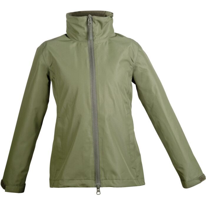 Sellerie Equideal à Saint-Dié 
Veste imperméable en matière respirante, avec capuche intégrée, fermeture à glissière réversible, coutures thermosoudées
- respirabilité: 3.000 ml par m²/24 heures
- colonne aquicole 3.000 mm
- 100% polyester

