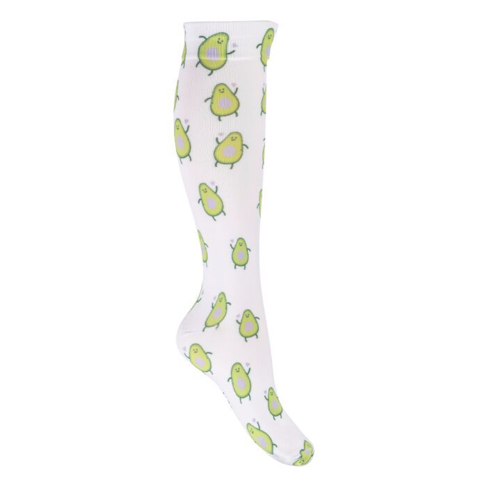 Sellerie Equideal, Saint-Dié
Chaussettes hkm modèle Arizona, motif avocat, chausettes d&#39;été, de couleur blanche et verte 