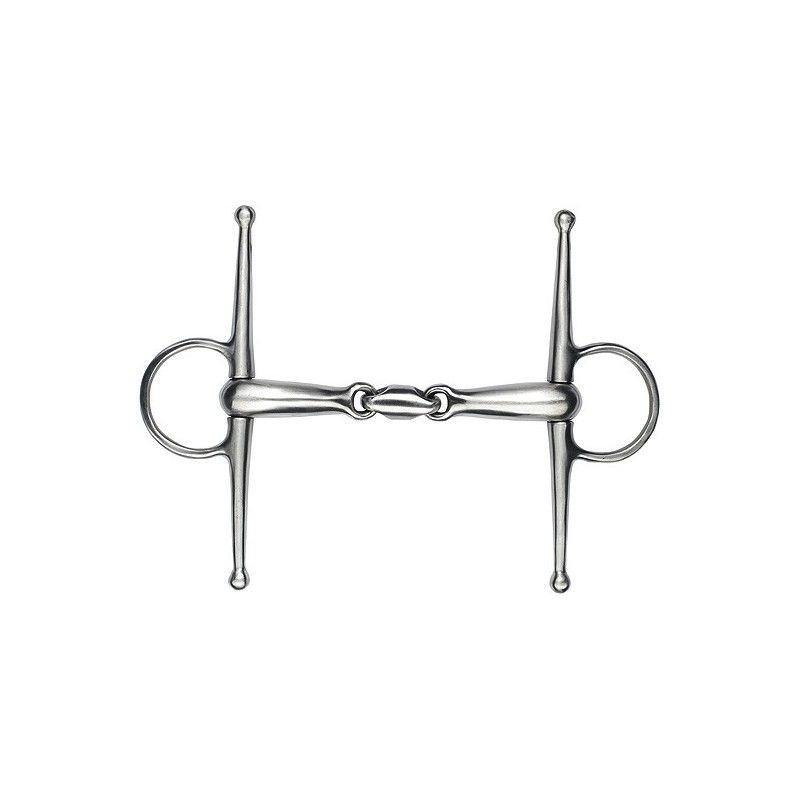 Sellerie Equideal à Saint-Dié 
Mors à aiguille FEELING modèle &quot;Anatomic&quot; ​
En inox satin avec double brisure anatomique. Permet d’encadrer le haut du nez pour éviter les &quot;flottements&quot; et de bien diriger le cheval. S’utilise sur des jeunes chevaux peu familiarisés avec les aides et les chevaux d’âge manquant de souplesse.
Epaisseur du canon : 19 mm, Longueur des branches : 180 mm, Canons : creux