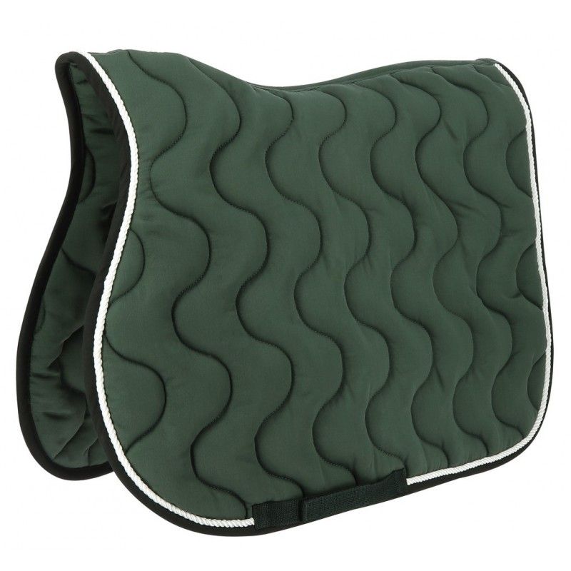 Sellerie Equideal à Saint-Dié 
Tapis Equithème modèle &quot;Polyfun&quot; 

Tapis vert foncé, en taille shetland et poney. ​

Tapis de selle 100% coton doux, matelassé polyfill 480g/m² décoré d&#39;une tresse de 5,5 mm de diamètre. Passages de sangle.

Lavable en machine à 30°C. Pas de sèche-linge.