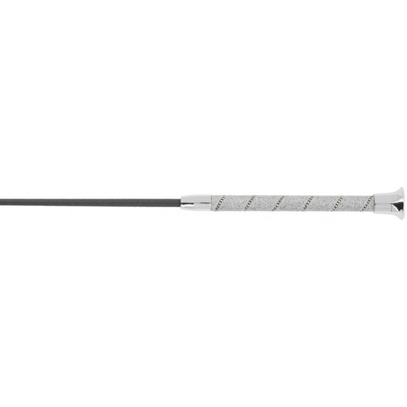 Sellerie Equideal à Saint-Dié 
Cravache WHIP &amp; GO &quot;Strassy&quot;

Cravache éclatante, strass et glossy.

- Éclat et performance : Fibre de verre recouvert de nylon, léger et robuste.

- Poignée en strass et revêtement glossy.